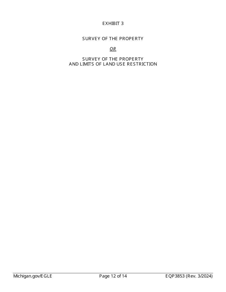 Form EQP3853 Notice of Corrective Action Under Part 213 - Michigan, Page 12