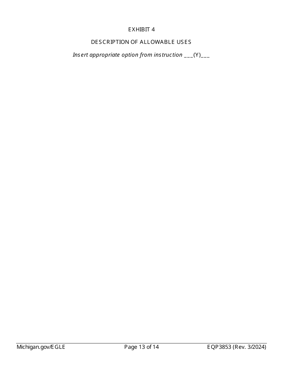 Form EQP3853 Notice of Corrective Action Under Part 213 - Michigan, Page 13