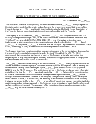 Form EQP3853 Notice of Corrective Action Under Part 213 - Michigan, Page 6