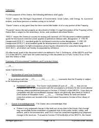 Form EQP3853 Notice of Corrective Action Under Part 213 - Michigan, Page 7