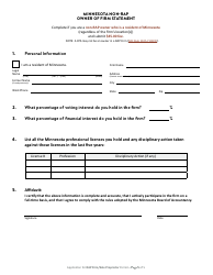 Application for Minnesota Rap Firm or Rap Sole Proprietor Permit - Minnesota, Page 6