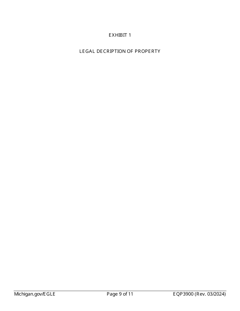 Form EQP3900 Notice of Aesthetic Impact for Part 201 - Michigan, Page 9