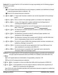 Form EQP4600C Nongovernmental Ownership Checklist - Michigan, Page 2