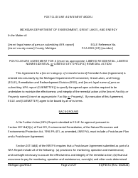 Form EQP4514 Postclosure Agreement - Michigan, Page 2