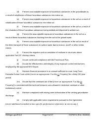 Form EQP4514 Postclosure Agreement - Michigan, Page 8