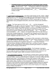 Form EQP3854 Declaration of Restrictive Covenant Part 213 - Michigan, Page 16