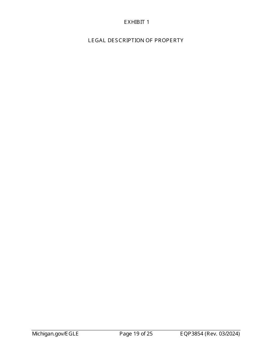 Form EQP3854 Declaration of Restrictive Covenant Part 213 - Michigan, Page 19