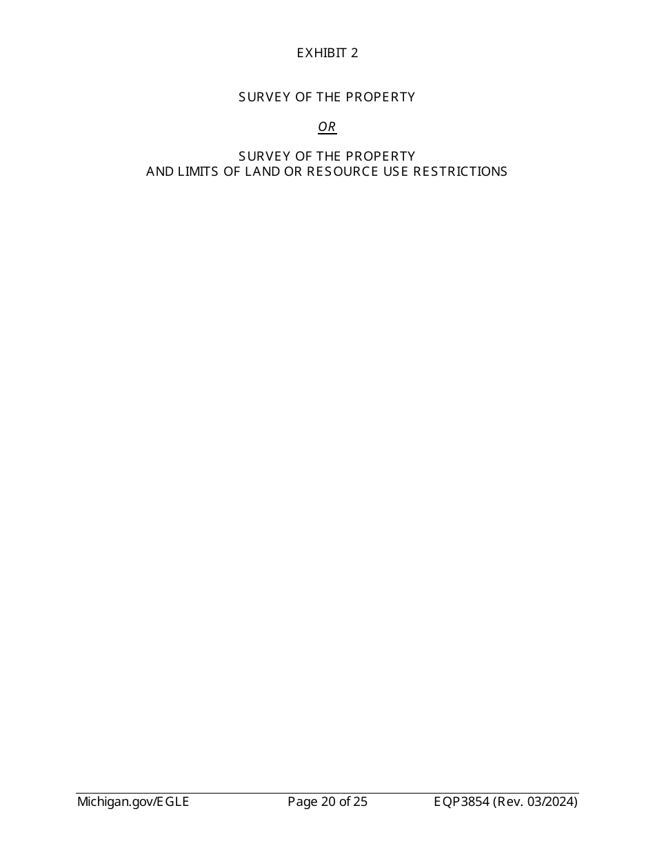 Form EQP3854 Declaration of Restrictive Covenant Part 213 - Michigan, Page 20