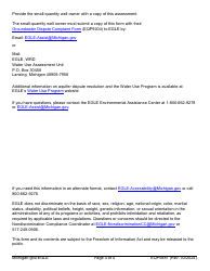 Form EQP5881 Water Supply Assessment - Michigan, Page 4