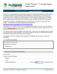 Small Project - Transportation Application - City of Austin, Texas