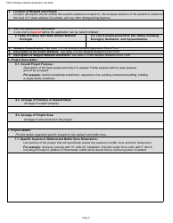 Vermont Wetlands Program Permit Application Database Form - Multiple Wetlands - Vermont, Page 3