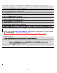 Vermont Wetlands Program Permit Application Database Form - Multiple Wetlands - Vermont, Page 7