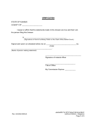 Answer to Petition for Divorce (Disagree) (Without Children) - Kansas, Page 5