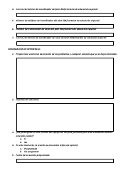 Formulario De Solicitud De Facilitacion Del Iep/504 - Rhode Island (Spanish), Page 3