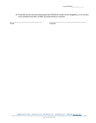 Acuerdo De Participacion En La Reunion Del Equipo Del Iep/504 Facilitado - Rhode Island (Spanish), Page 2