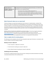 Instructions for Local Board of Appeal and Equalization Meeting and Certification Form - Minnesota, Page 6