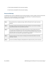 Instructions for Local Board of Appeal and Equalization Meeting and Certification Form - Minnesota, Page 7