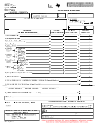 Document preview: Form 40-141 Civil Fees Quarterly Report - Texas
