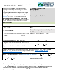 Shoreland Protection Individual Permit Application - Vermont