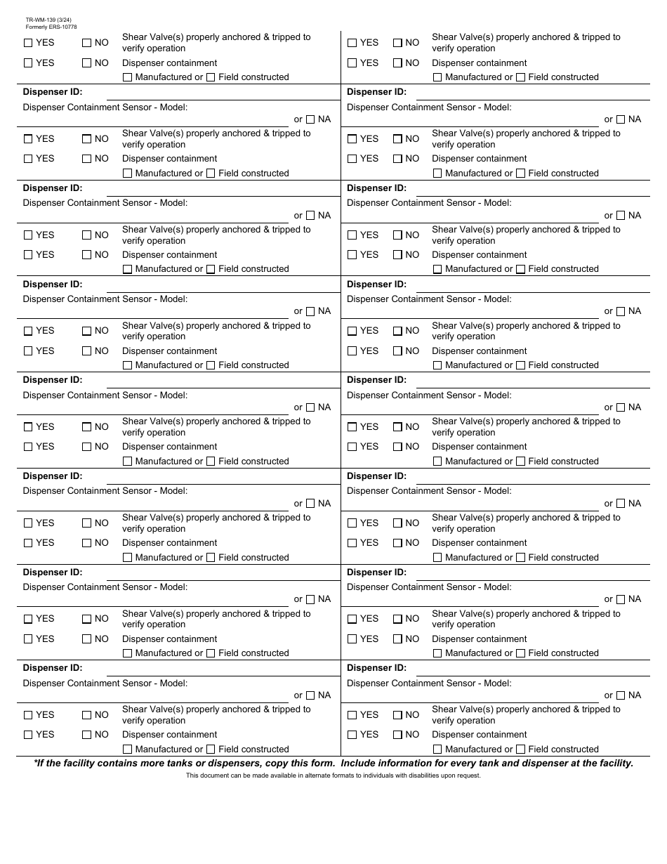 Form TR-WM-139 Underground Tank System Functionality Verification - Wisconsin, Page 4