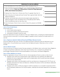 Instructions for Form SC1040 Individual Income Tax Return - South Carolina, Page 6