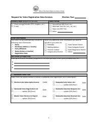 Request for Voter Registration Data Services - West Virginia, Page 2