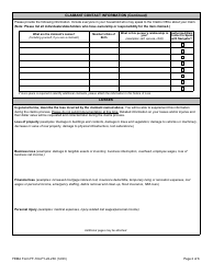 FEMA Form FF-104-FY-22-230 Notice of Loss, Page 2