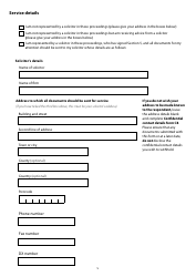 Form A Notice of Intention to Proceed With a Financial Application to Which the Standard Procedure Applies - United Kingdom, Page 5