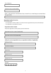 Form A Notice of Intention to Proceed With a Financial Application to Which the Standard Procedure Applies - United Kingdom, Page 6