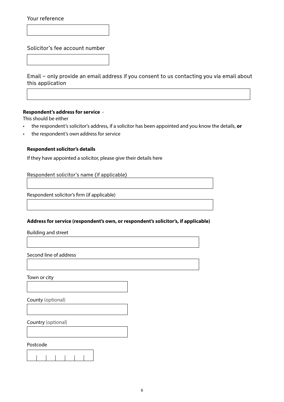 Form A Notice of Intention to Proceed With a Financial Application to Which the Standard Procedure Applies - United Kingdom, Page 6