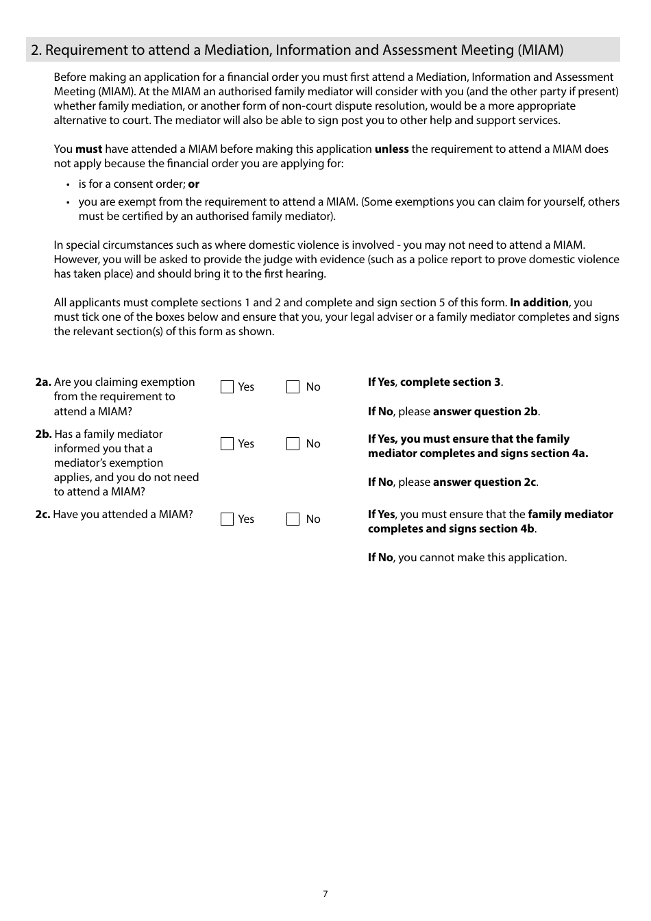 Form A Notice of Intention to Proceed With a Financial Application to Which the Standard Procedure Applies - United Kingdom, Page 7