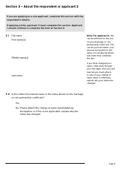 Application for a Divorce or Dissolution (Ending a Civil Partnership) - United Kingdom, Page 6