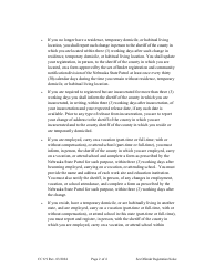 Form CC6:9 Notification of Registration Responsibilities Under Nebraska Sex Offender Registration Act - Nebraska, Page 2