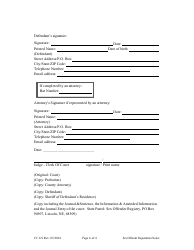 Form CC6:9 Notification of Registration Responsibilities Under Nebraska Sex Offender Registration Act - Nebraska, Page 6