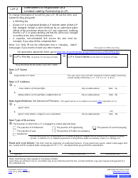 Form LLP-2 Amendment to Registration of a Limited Liability Partnership (LLP ) - California, Page 2