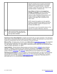 Form LLC-12 Statement of Information (Limited Liability Company) - California, Page 6