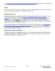Form S&amp;DA Statement and Designation by Foreign Association - California, Page 3