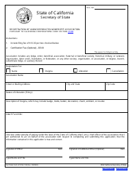 Form LP/UNA128 Registration of Unincorporated Nonprofit Association - California, Page 2