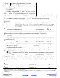 Form LP-2 Amendment to Certificate of Limited Partnership (Lp) - California, Page 2