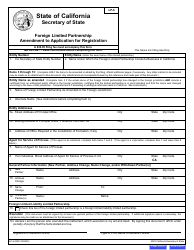 Form LP-6 Foreign Limited Partnership Amendment to Application for Registration - California, Page 4