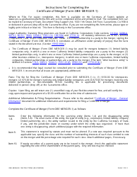 Form OBE MERGER-1 Certificate of Merger - California, Page 5