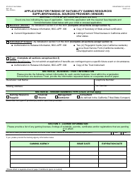 Form BGC100 Application for Finding of Suitability Gaming Resources Supplier/Financial Sources Provider (Vendor) - California, Page 2