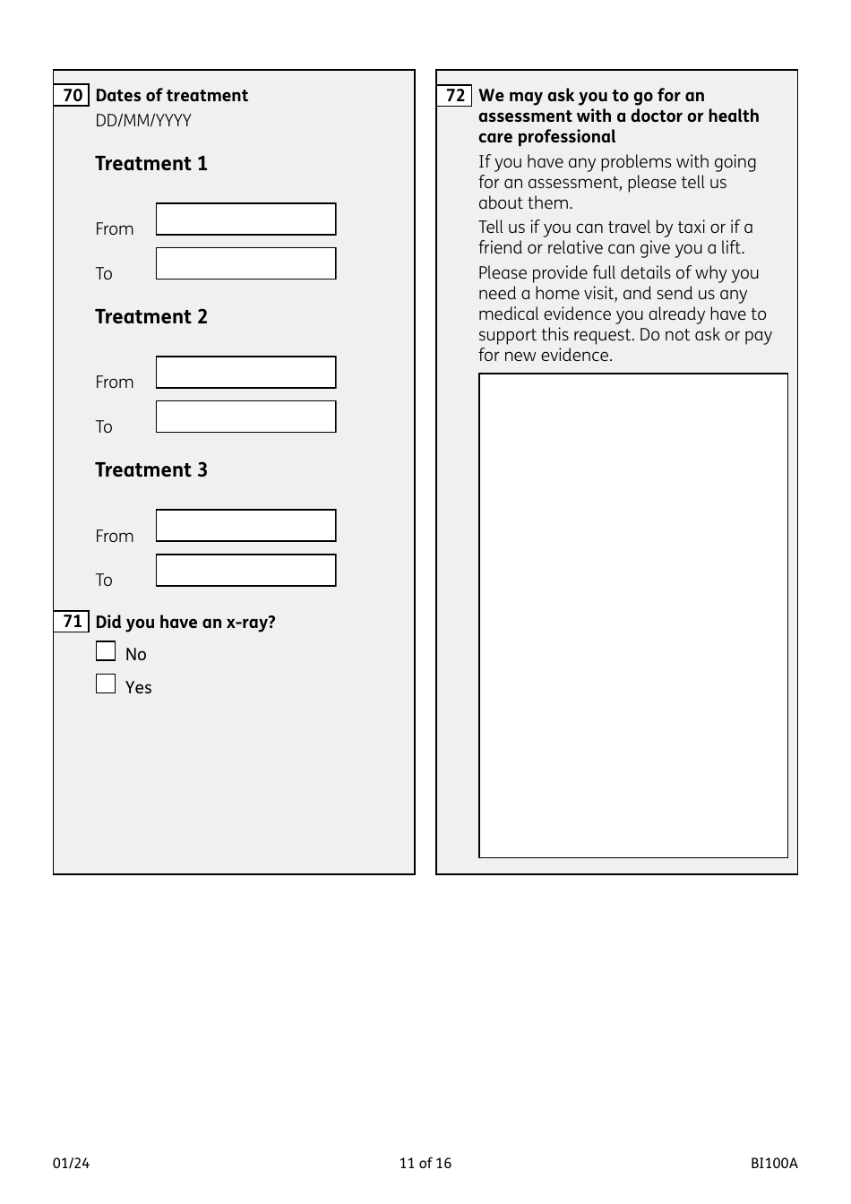 Form BI100A Industrial Injuries Disablement Benefit - United Kingdom, Page 11