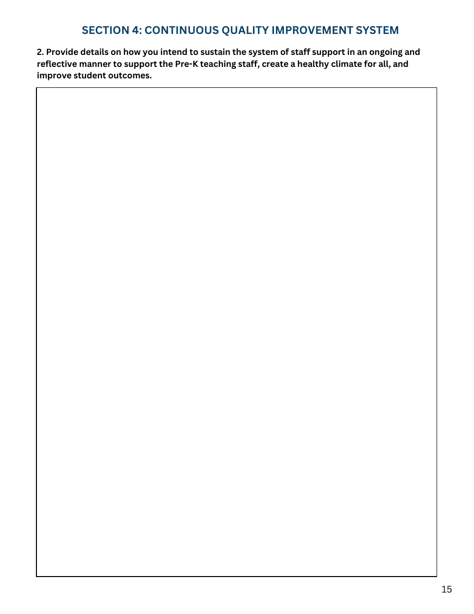 Rhode Island Pre-kindergarten Expansion Grant Application - Rhode Island, Page 15