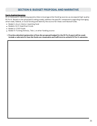 Rhode Island Pre-kindergarten Expansion Grant Application - Rhode Island, Page 21