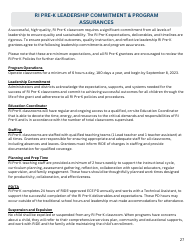 Rhode Island Pre-kindergarten Expansion Grant Application - Rhode Island, Page 27