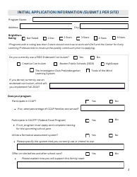 Rhode Island Pre-kindergarten Expansion Grant Application - Rhode Island, Page 3