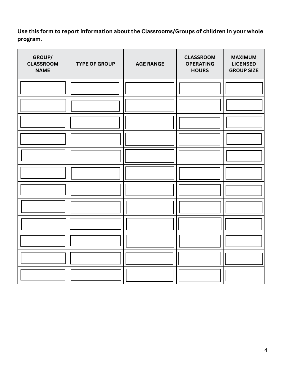 Rhode Island Pre-kindergarten Expansion Grant Application - Rhode Island, Page 4