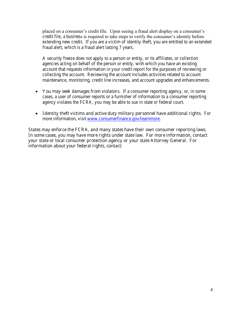 State Form 51334 Applicant Disclosure and Release for Consumer and Investigative Consumer Reports - Indiana, Page 4