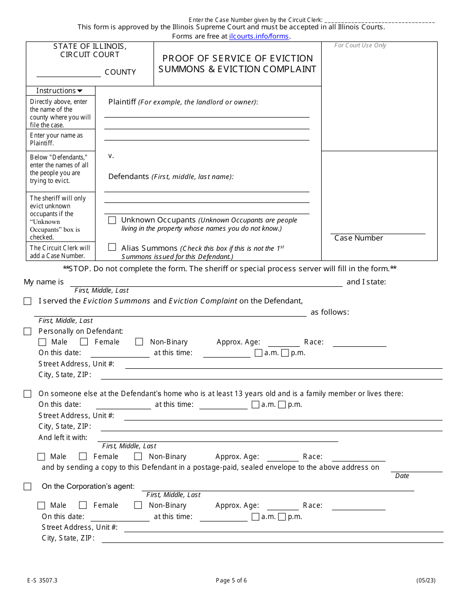 Form E-S3507.3 - Fill Out, Sign Online And Download Fillable PDF ...